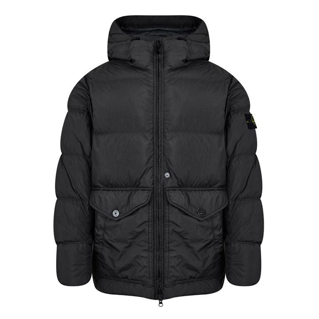 Stone Island Compass-Badge Puffer Jacket - Grey